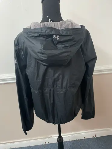 Under Armour Under Armor Half Zip Thin Hooded Windbreaker Jacket Loose Fit- Size Medium - Image 5
