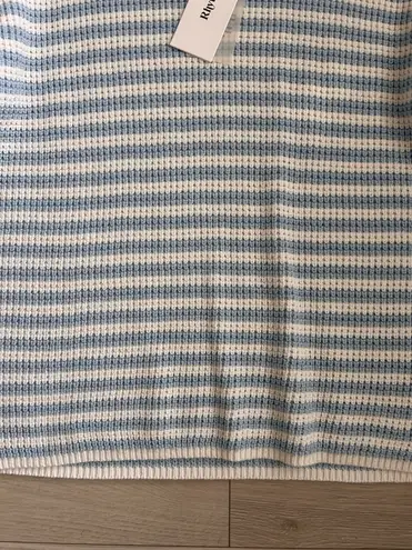 Rhythm NWT Corsica Striped Knit Oversized Sweater in Blue Stripe