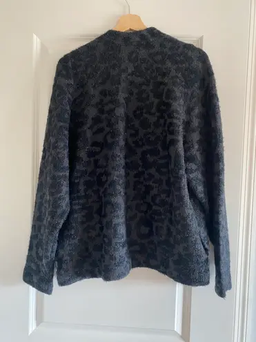 Lululemon Wool-Blend Jacquard Cardigan M Leopard Grey Black KLGB New