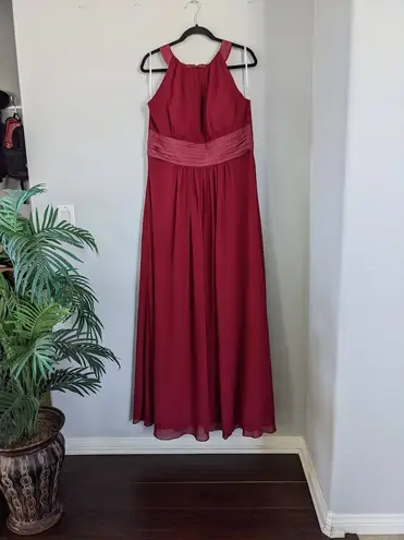 AW Dorian Bridesmaid Prom Formal Occasion Wedding Guest Dress, 16, Jester Red