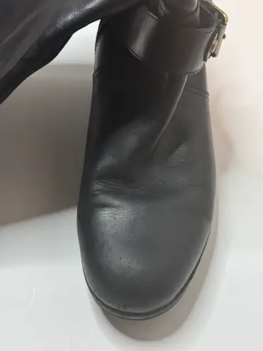 Bandolino Black And Brown Leather Knee High Boots Size 8.5M