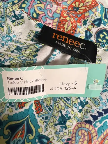 Renee C Tadeo V Neck Boho Blouse