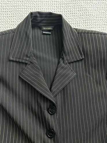 T&Company striped long blazer Black Size M