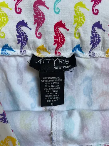 Attyre ladies multicolored sea horse tennis skort Multiple Size 8