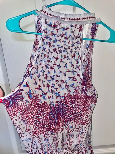 Poupette St. Barth NWOT Beline V-Neck Ruffle Mini Dress size Small