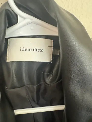 idem Ditto leather mini dress