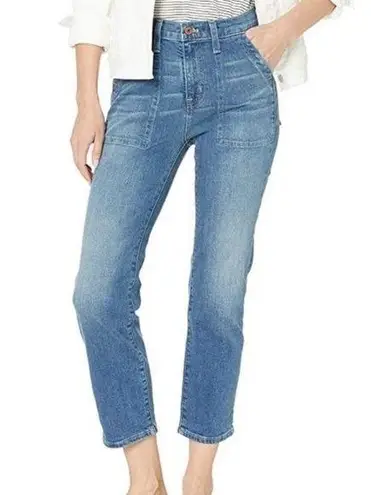 J.Crew  Mercantile High Rise Hi Waist Cropped Utility Jeans stretch womens 26