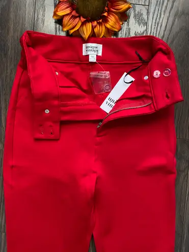 Unique Vintage NWT Red Cigarette Kitty Pants | X-SMALL |