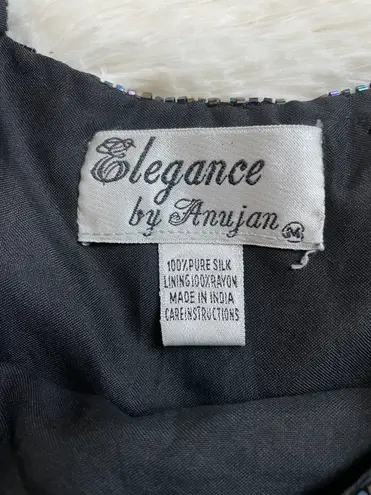 Vintage silk sleeveles sequin top Multiple Size L