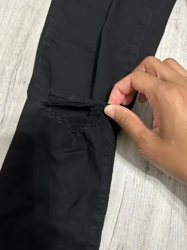 Eunina Black Distressed Super High Rise Skinny Jeans