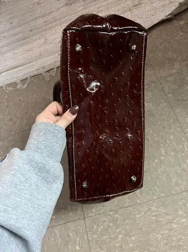 Elite Jeans Elite Ostrich leather shoulder bag