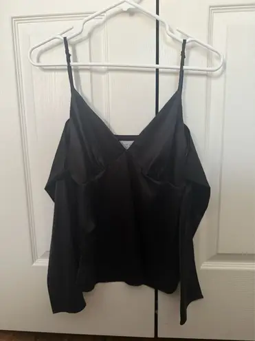 WHERE ARE YOU FROM Black Silk off the shoulder top Size XS - Image 2