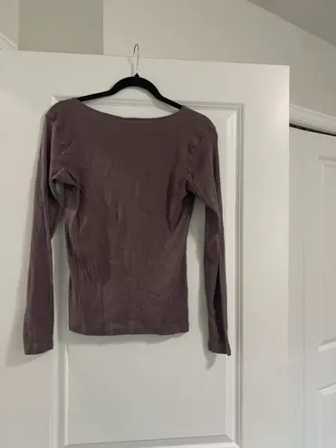 H&M Basic Long Sleeve V-neck Top