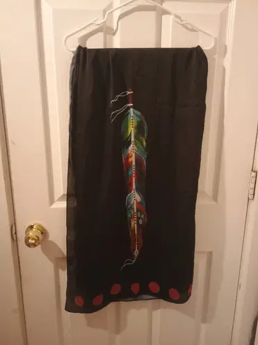 Rabbit Studios Feather of Many Colors Scarf