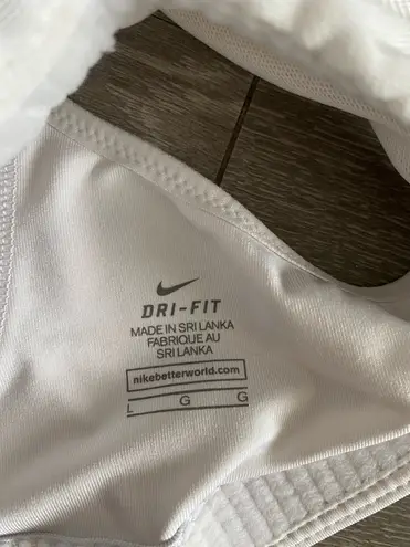 Nike  dri-fit white sports bra 