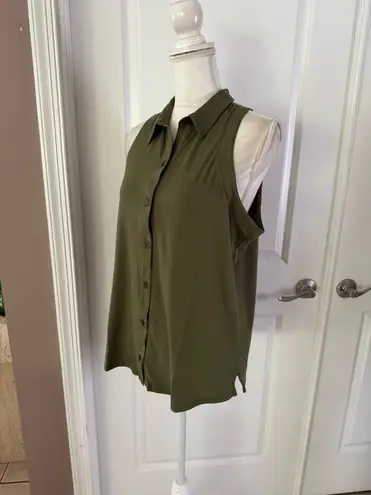 Anatomie Women's Elise Top | Moss Green. Size L. MSRP $168 Green Size L