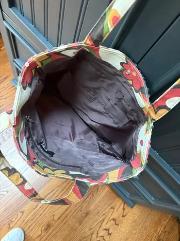 Floral Patterned Sparkly Tote Bag Multiple