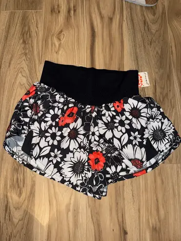 Free People Movement Floral Carpe Diem Shorts
