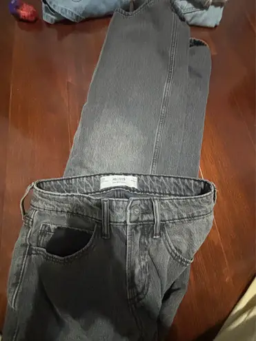 Hollister Black  Jeans Baggy Low-Rise