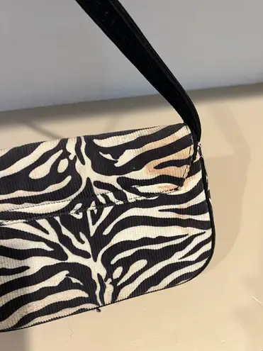 JustFab Glassons Zebra Shoulder Bag