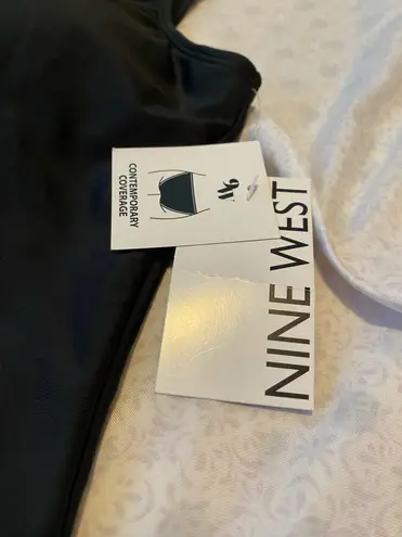 Nine West BNWT  one piece with gold accents swimsuit 