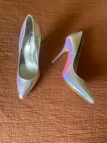 Dune London Iridescent Burst Snakeskin Stiletto Heels