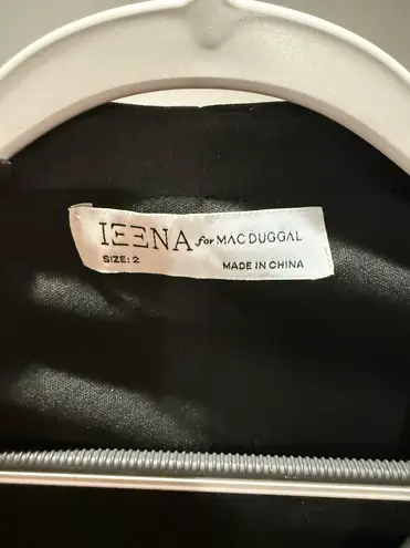 Mac Duggal NWOT 55692 Three Quarter Sleeve Ruffle Neck Dress