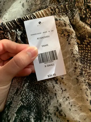 Buckle Willow & Root Snakeskin Romper