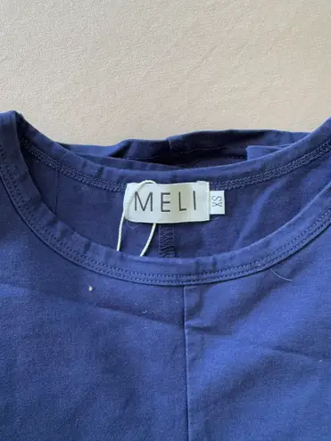 Boxy 3/4 Sleeve Tee Blue Size XS