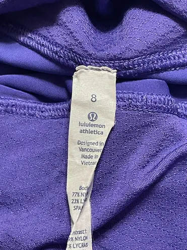 Lululemon Women’s Size 8 Breezy Mesh Iris Flower Crop Active Leggings VGUC