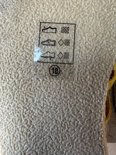 Toes Yellow Espadrille Platform Sandals - Size 10