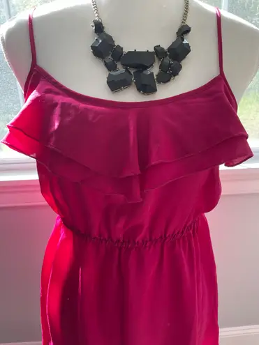 Forever 21 Magenta dress with flutter top