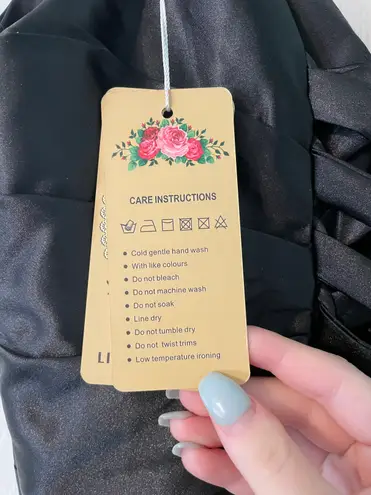 Black Silk Prom Dress Size 2