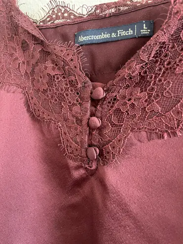 Abercrombie & Fitch Silk /Satin Top With Lace