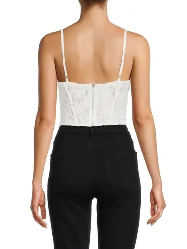 BCBGMAXAZRIA Black Lace Bustier Top