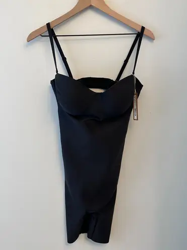 SKIMS NWT Women's Body Underwire Mid-thigh Bodysuit Onyx/ Black Size XL