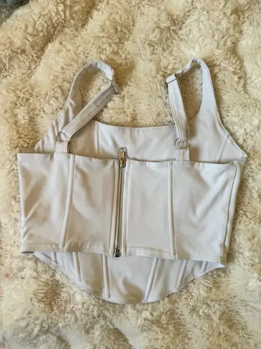 Amazon White Corset Top thumbnail 2