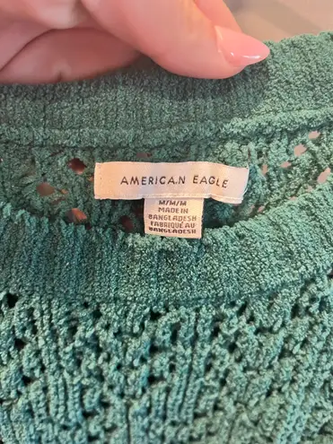 American Eagle Outfitters Knit Green Sweater