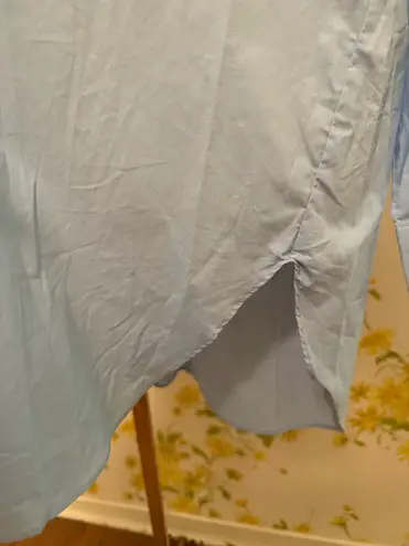 Sans Souci NEW Light Blue Button-Up Shirt dress size L
