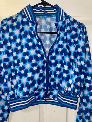 Free People Movement NWT Top Seed Printed Tennis Jacket