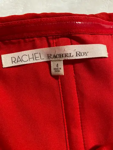 Rachel Roy RED Strapless Pleated DRESS NWOT Cocktail Prom Party Size 4
