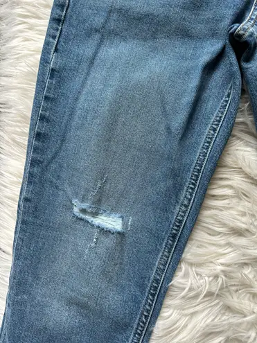 Banana Republic Distressed Ankle Straight Jeans