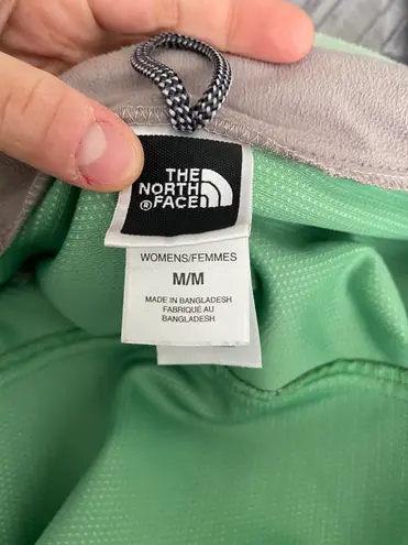 The North Face Green Fleece Full Zip Windwall Jacket