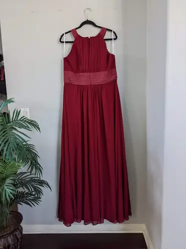AW Dorian Bridesmaid Prom Formal Occasion Wedding Guest Dress, 16, Jester Red
