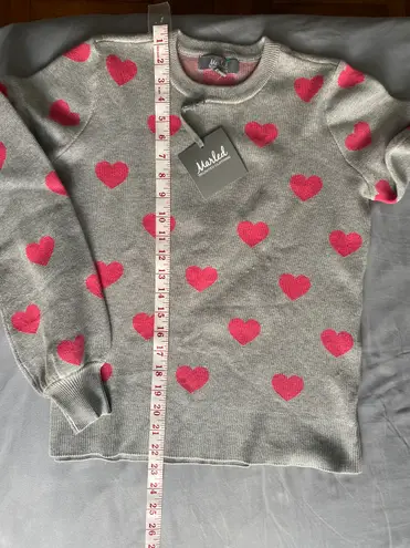 Marled Reunited NWT Marled by Reunited Women's Hearts Sweater Size XS