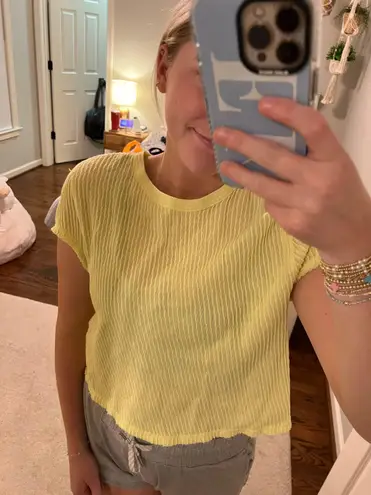 Free People Movement neon yellow shirt!