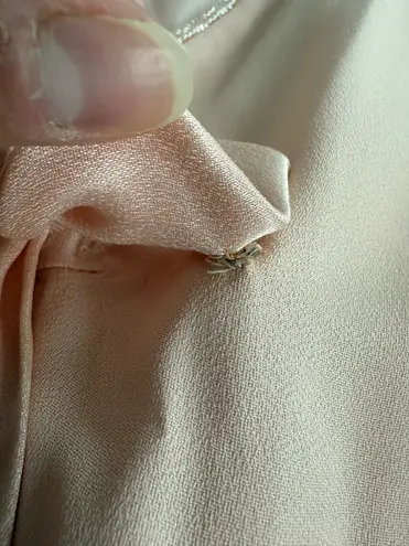 Donna Ricco Vintage Baby Pink Beaded Gown