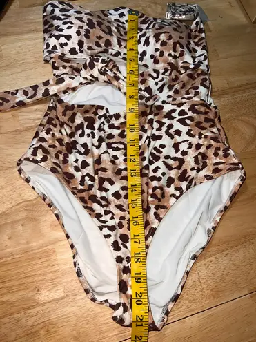 Aerie One Piece Full Coverage Swimsuit Animal Print Medium BNWTS $59.96