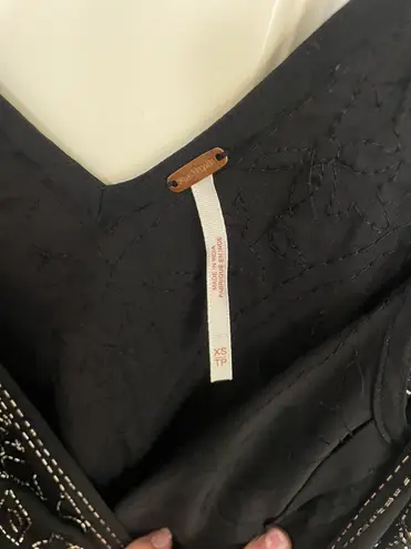 Free People Black Mini Dress - Image 3