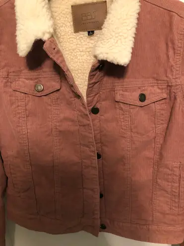 Los Angeles Pink Sherpa Jacket Size L